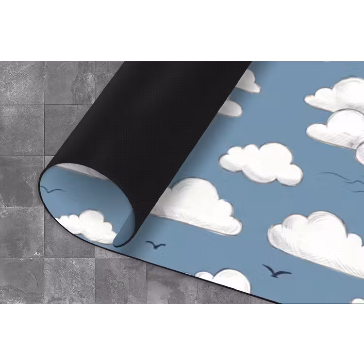 Lucht - Zon - Wolken - Natuur - Blauw Keukenloper - keukenmat middel -closeup