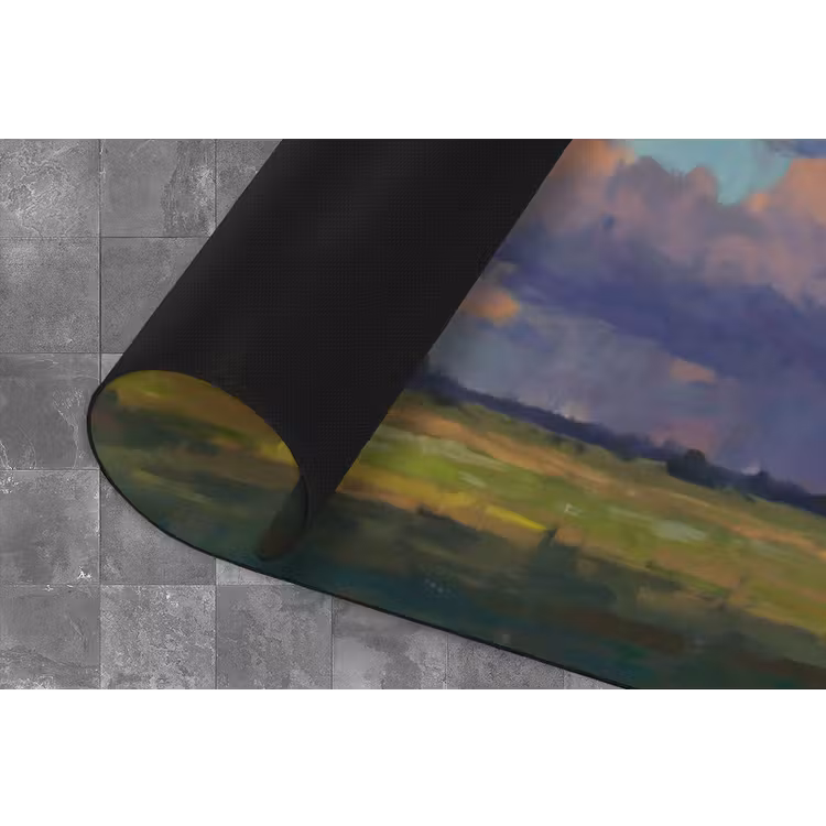 Lucht - Wolken - Landschap - Modern - Oranje Keukenloper - keukenmat middel -closeup