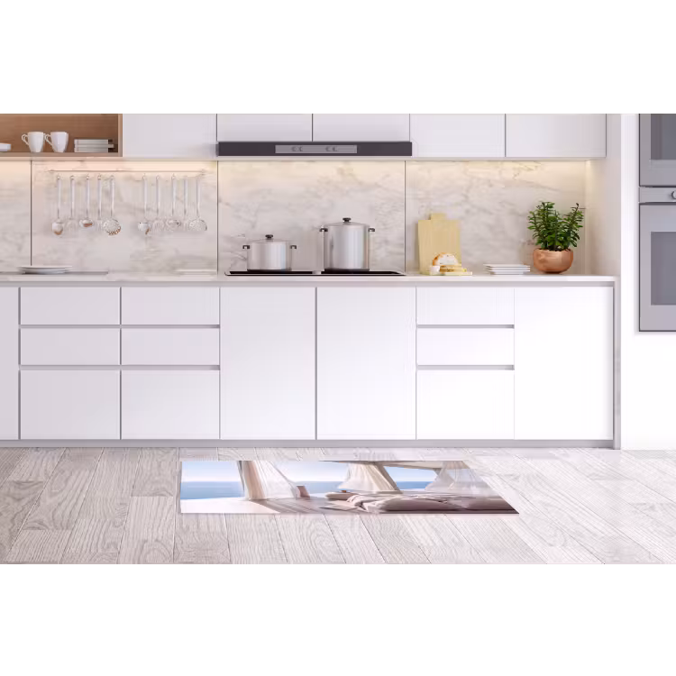 Interieur - Zeezicht - Modern - Rust - Beige Keukenloper - keukenmat middel -sfeer3