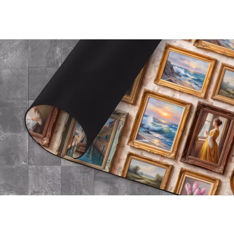 Interieur - Kunst - Collectie - Klassiek - Goud Keukenloper - keukenmat middel -closeup