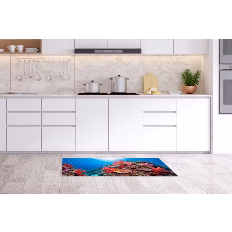 Koraalrif - Vissen - Onderwater - Tropisch - Rood Keukenloper - keukenmat middel -sfeer3