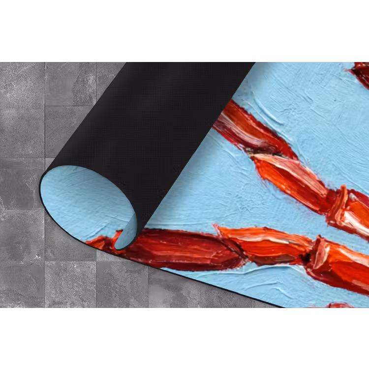 Krab - Zee - Dieren - Abstract - Rood Keukenloper - keukenmat middel -closeup