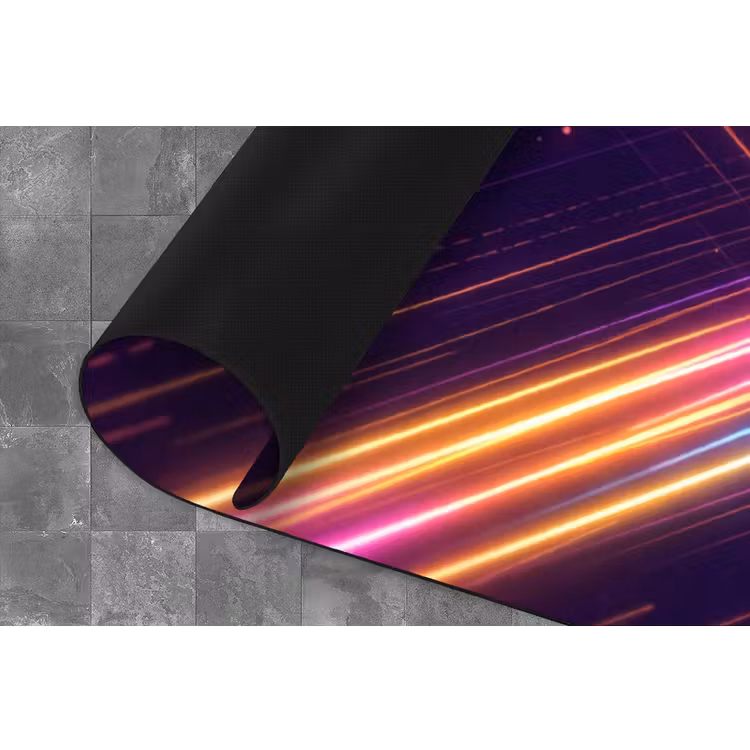 Kruisen - Lasterstralen - Neon Keukenloper - keukenmat middel -closeup
