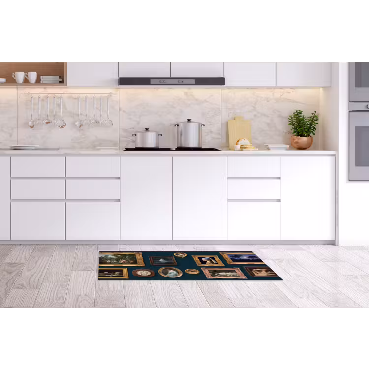 Kunst - Schilderijen - Decoratie - Klassiek - Groen Keukenloper - keukenmat middel -sfeer3