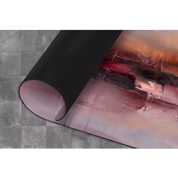 Landschap - Zonsondergang - Abstract - Modern - Roze Keukenloper - keukenmat middel -closeup