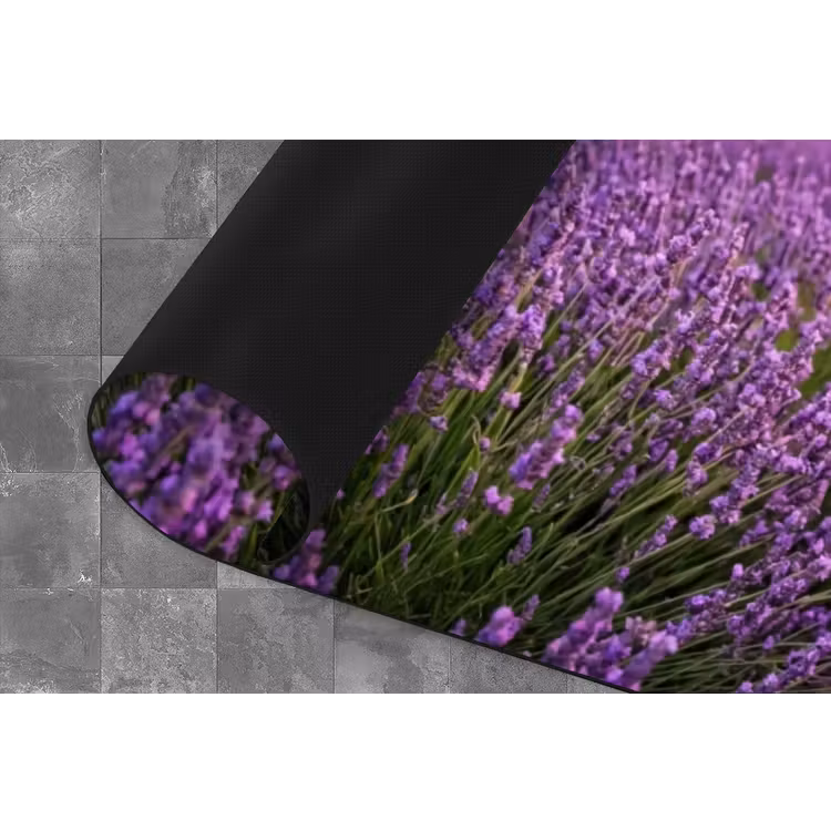 Lavendel - Veld - Natuur - Paars Keukenloper - keukenmat middel -closeup