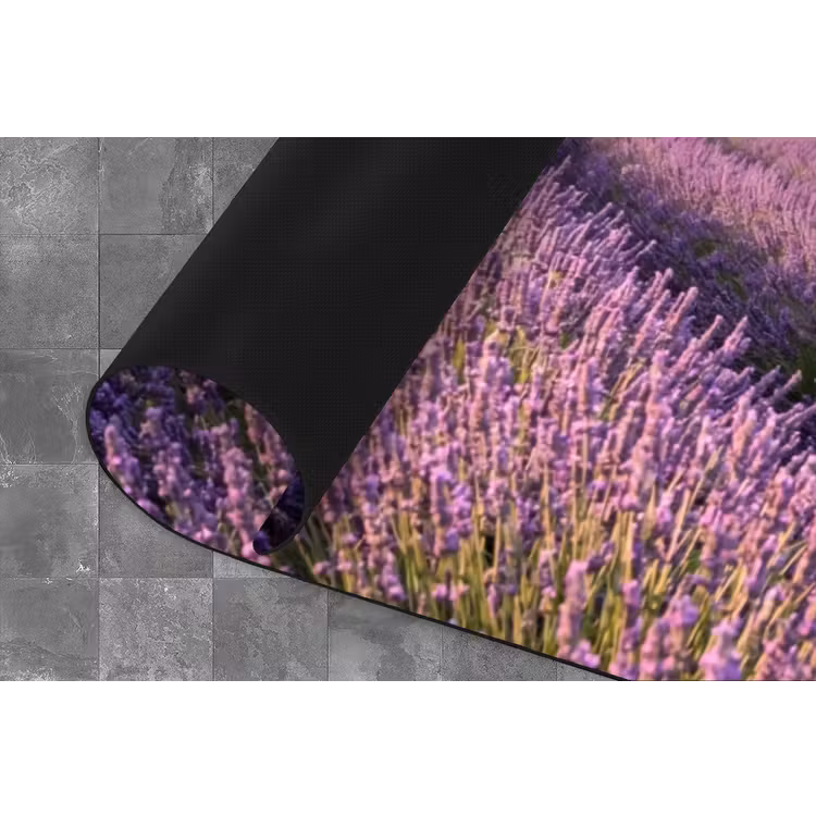 Lavendel - Landschap - Sereen - Paars Keukenloper - keukenmat middel -closeup