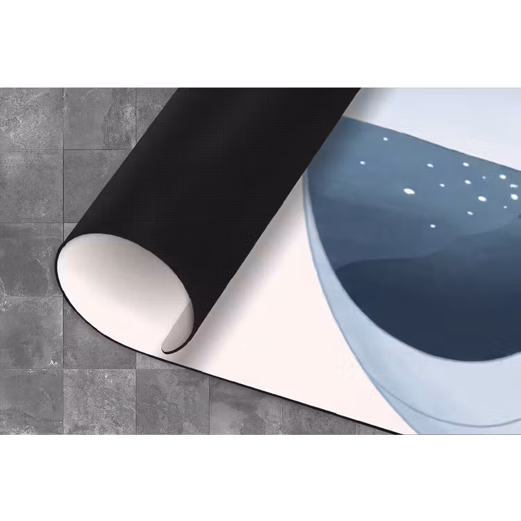Vuurtoren - Zee - Schelp - Abstract - Blauw Keukenloper - keukenmat middel -closeup