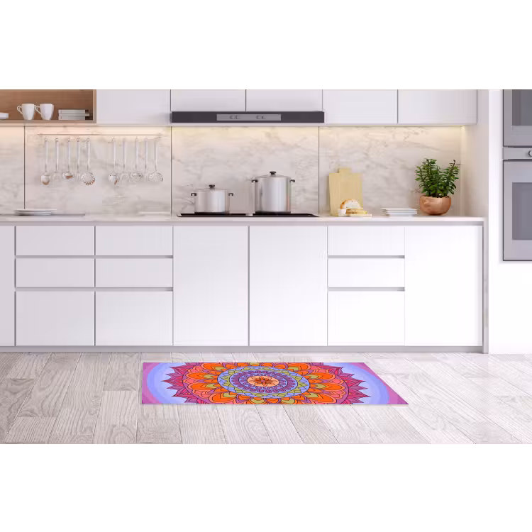 Mandala - Cirkel - Abstract - Kleurrijk - Patroon Keukenloper - keukenmat middel -sfeer3