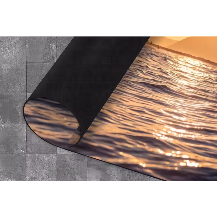 Zee - Golven - Zonsondergang - Kust - Goud Keukenloper - keukenmat middel -closeup