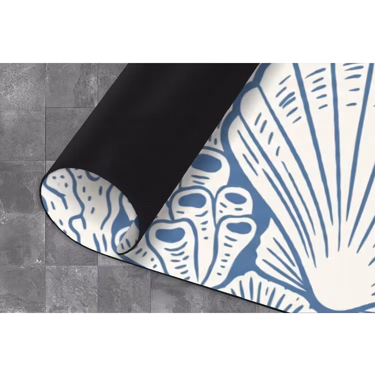 Zeeleven - Koraal - Schelp - Vis - Illustratie - Onderwater Keukenloper - keukenmat middel -closeup