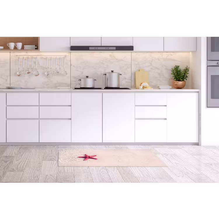 Zeeleven - Zeester - Strand - Roze - Water Keukenloper - keukenmat middel -sfeer3