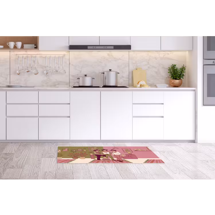 Mensen - Mannen - Hoeden - Retro - Interieur Keukenloper - keukenmat middel -sfeer3