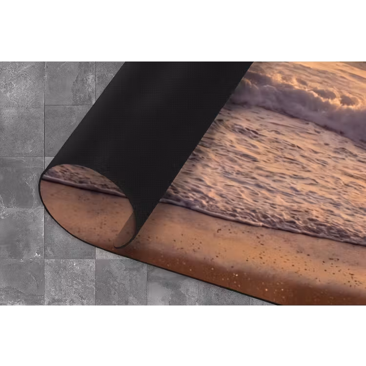 Mensen - Oceaan - Zonsondergang - Kust - Goud Keukenloper - keukenmat middel -closeup