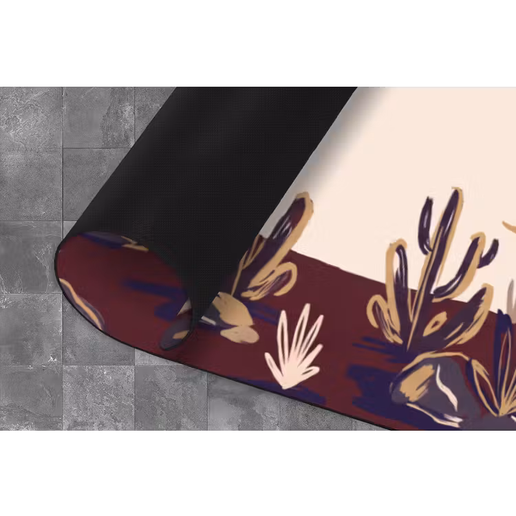 Mensen - Dieren - Cowboy - Abstract - Kleurrijk Keukenloper - keukenmat middel -closeup