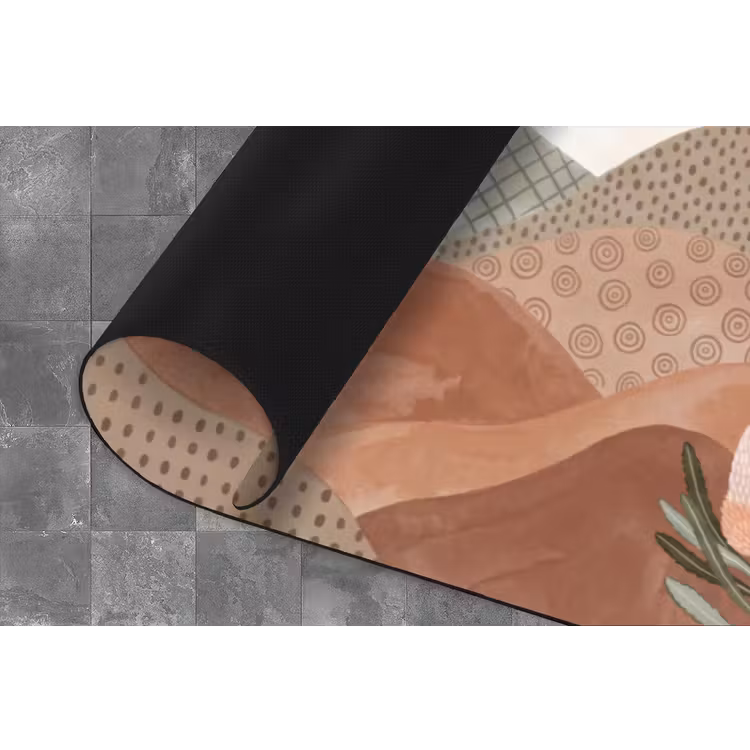 Modern - Heuvels - Terracotta Keukenloper - keukenmat middel -closeup