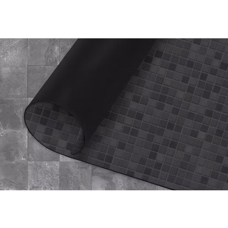 Mozaïek - Patroon - Zwart Keukenloper - keukenmat middel 536 -closeup