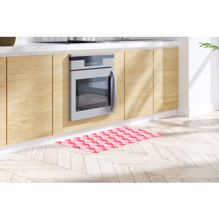Patroon - Bliksem - Ster - Glitter - Roze Keukenloper - keukenmat middel -sfeer2