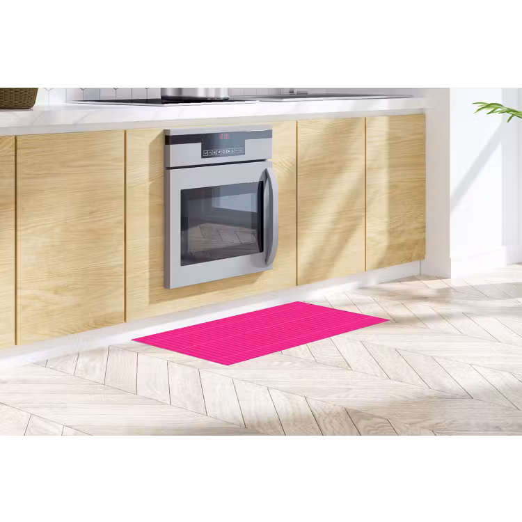 Patroon - Tegel - Magenta - Roze Keukenloper - keukenmat middel 536 -sfeer2