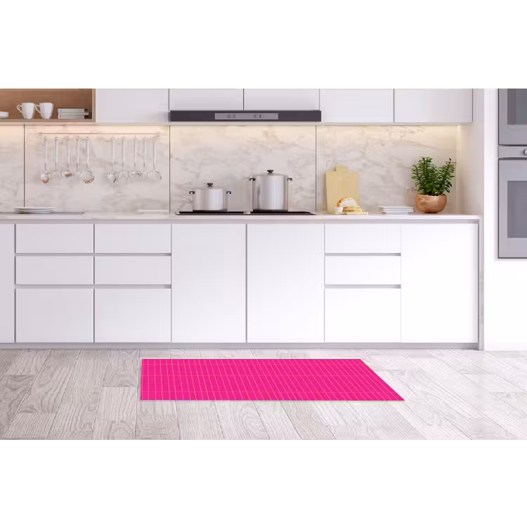Patroon - Tegel - Magenta - Roze Keukenloper - keukenmat middel 536 -sfeer3