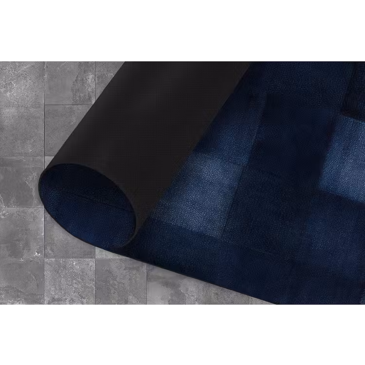 Patroon - Ruit - Marineblauw Keukenloper - keukenmat middel 536 -closeup