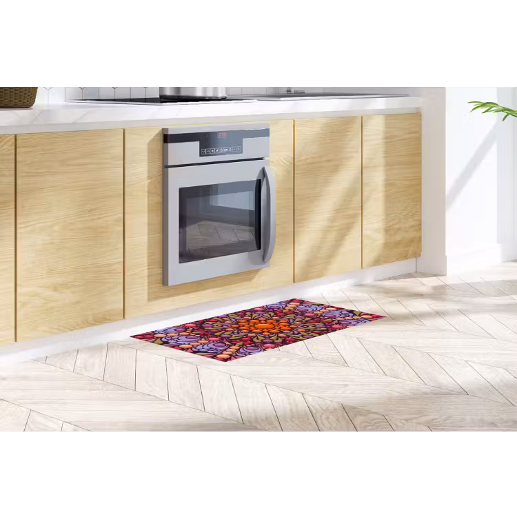 Patroon - Stippen - Abstract - Modern - Kleurrijk Keukenloper - keukenmat middel -sfeer2