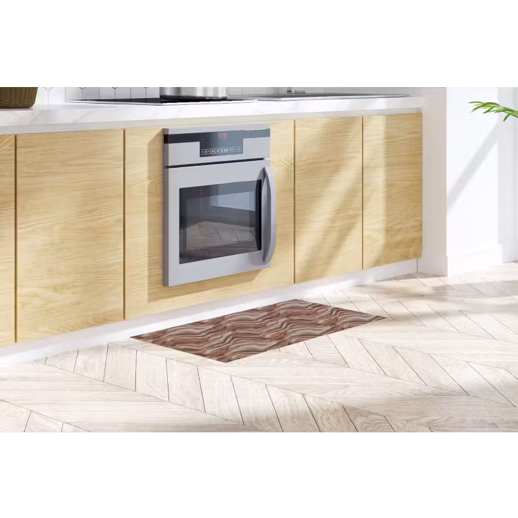 Patroon - Zandsteen - Travertijn Keukenloper - keukenmat middel 536 -sfeer2