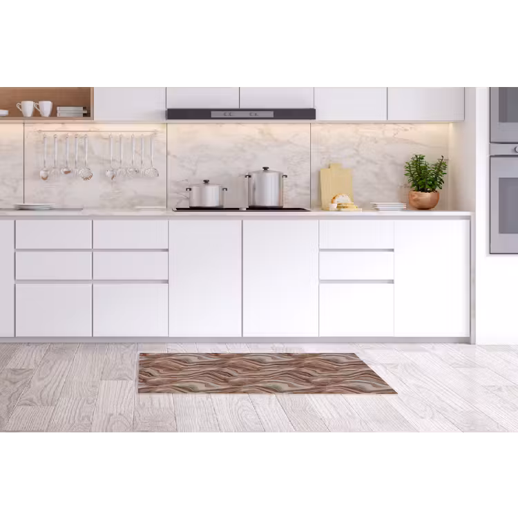 Patroon - Zandsteen - Travertijn Keukenloper - keukenmat middel 536 -sfeer3