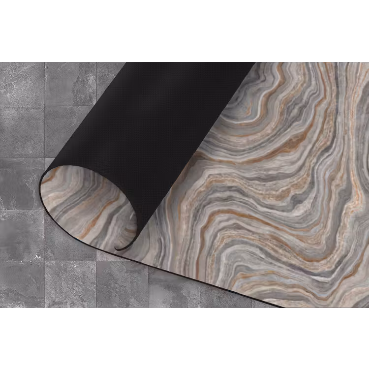 Patroon - Textuur - Grijs Keukenloper - keukenmat middel 536 -closeup