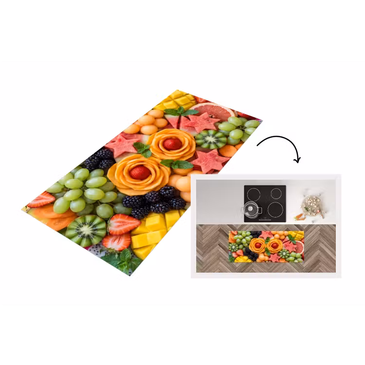 Fruit - Variatie - Kleurrijk - Vers - Eten Keukenloper - keukenmat middel -3d