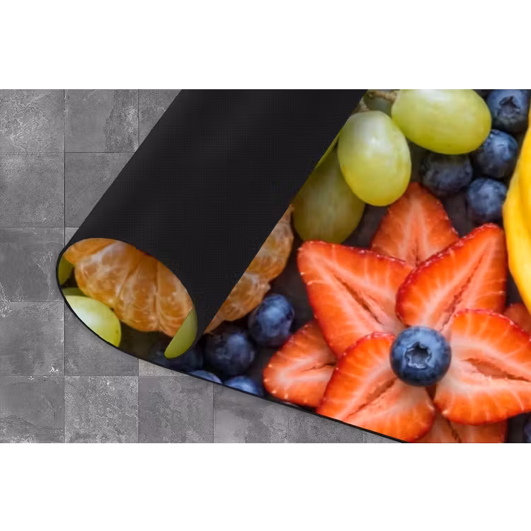 Fruit - Arrangement - Gezond - Kleurrijk - Eten Keukenloper - keukenmat middel -closeup