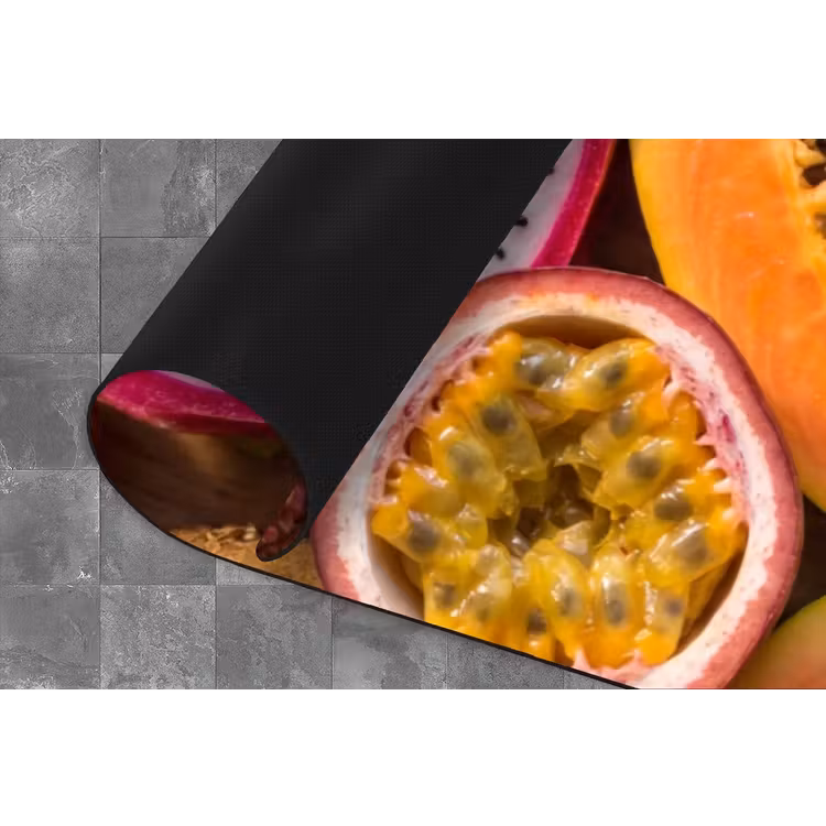 Fruit - Geopend - Tropisch - Eten - Kleurrijk Keukenloper - keukenmat middel -closeup