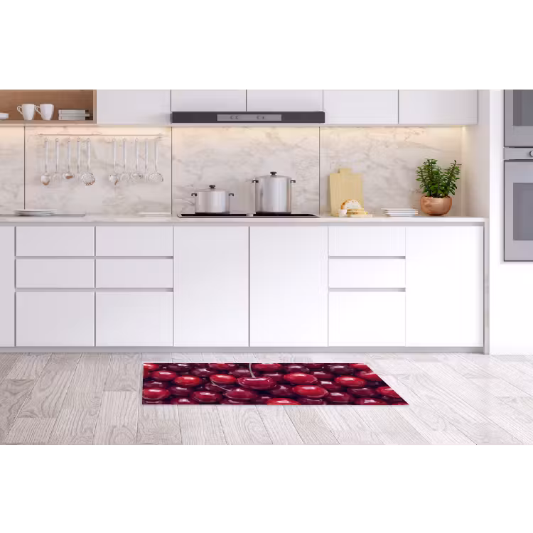 Fruit - Kersen - Eten - Modern - Rood Keukenloper - keukenmat middel -sfeer3
