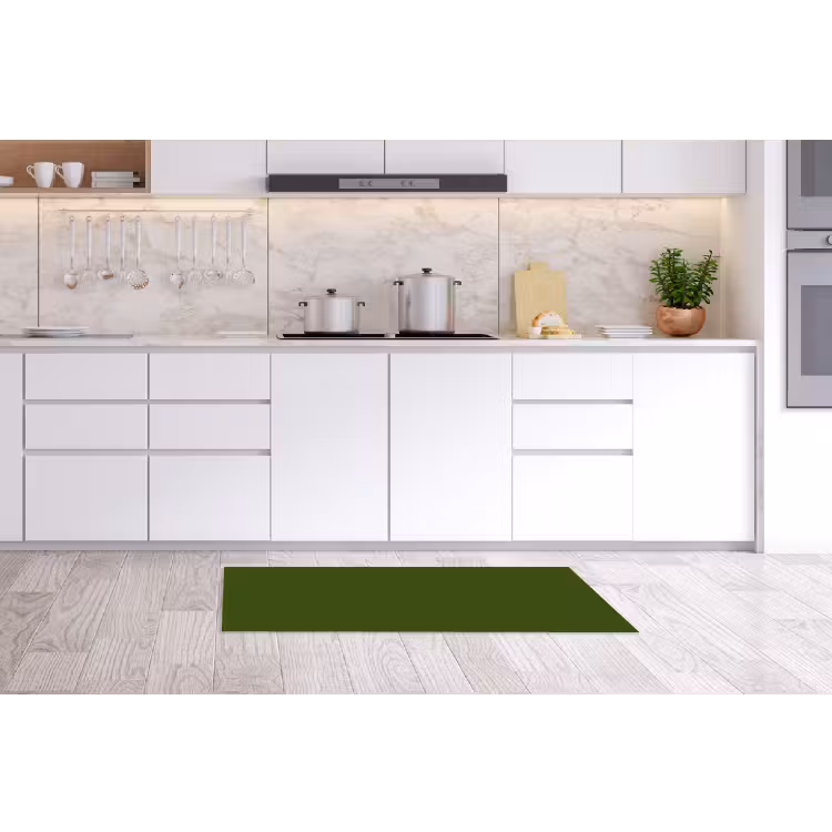 Olive - Drab - Groen Keukenloper - keukenmat middel 536 -sfeer3