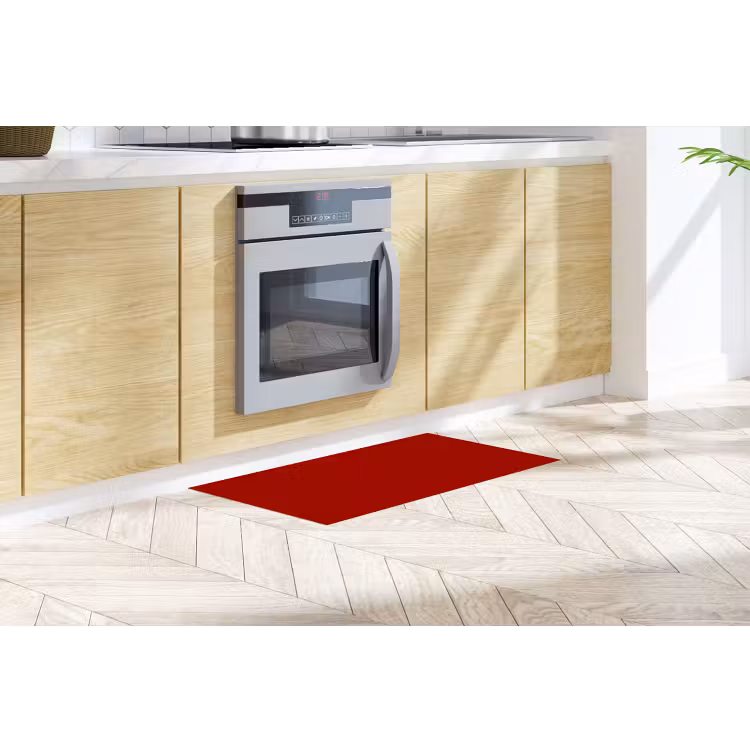 Oxblood - Maroon - Rood Keukenloper - keukenmat middel 536 -sfeer2