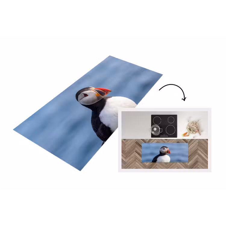 Papegaaiduiker - Portret - Natuur Keukenloper - keukenmat middel -3d