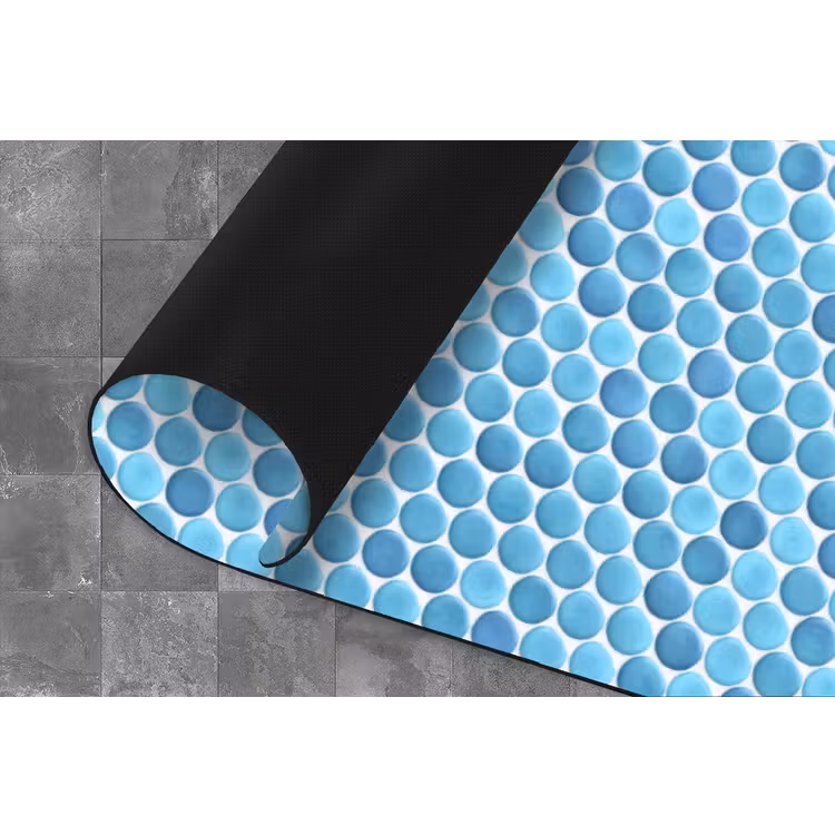 Penny - Mozaïek - Lichtblauw Keukenloper - keukenmat middel 536 -closeup