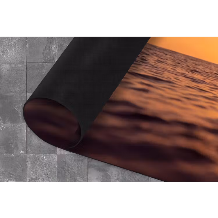 Persoon - Surfen - Zonsondergang - Zee - Oranje Keukenloper - keukenmat middel -closeup