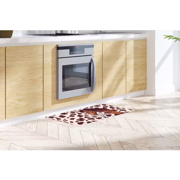 Paard - Martini - Dieren - Abstract - Bruin Keukenloper - keukenmat middel -sfeer2