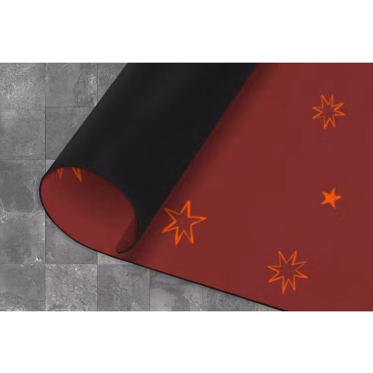 Paard - Ruiter - Sterren - Nacht - Illustratie Keukenloper - keukenmat middel -closeup