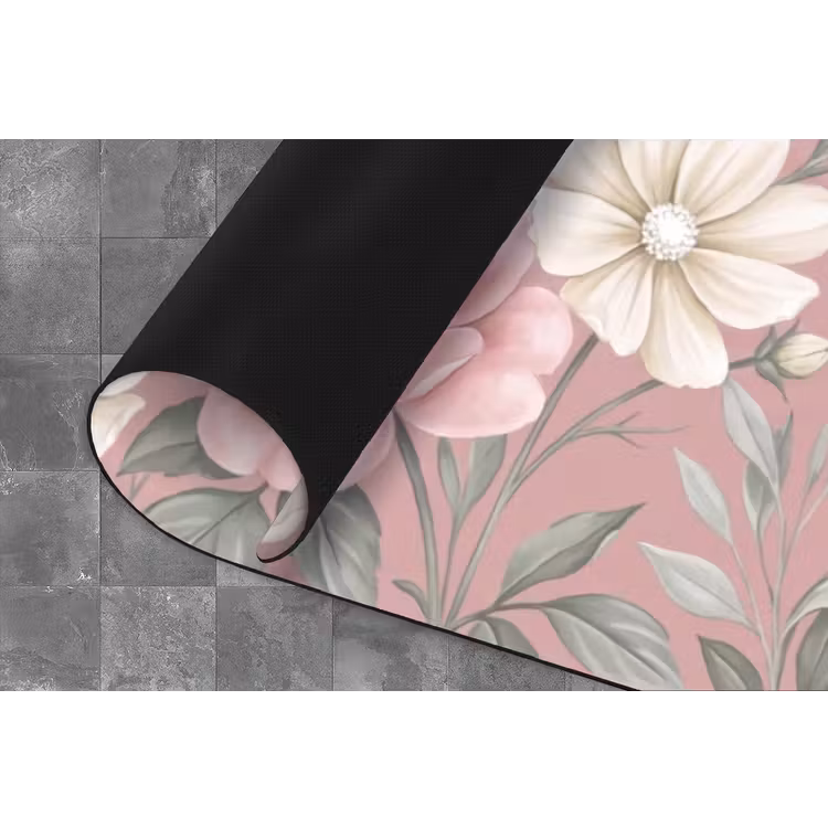 Pioenrozen - Vingerhoedskruid - Pink Keukenloper - keukenmat middel -closeup