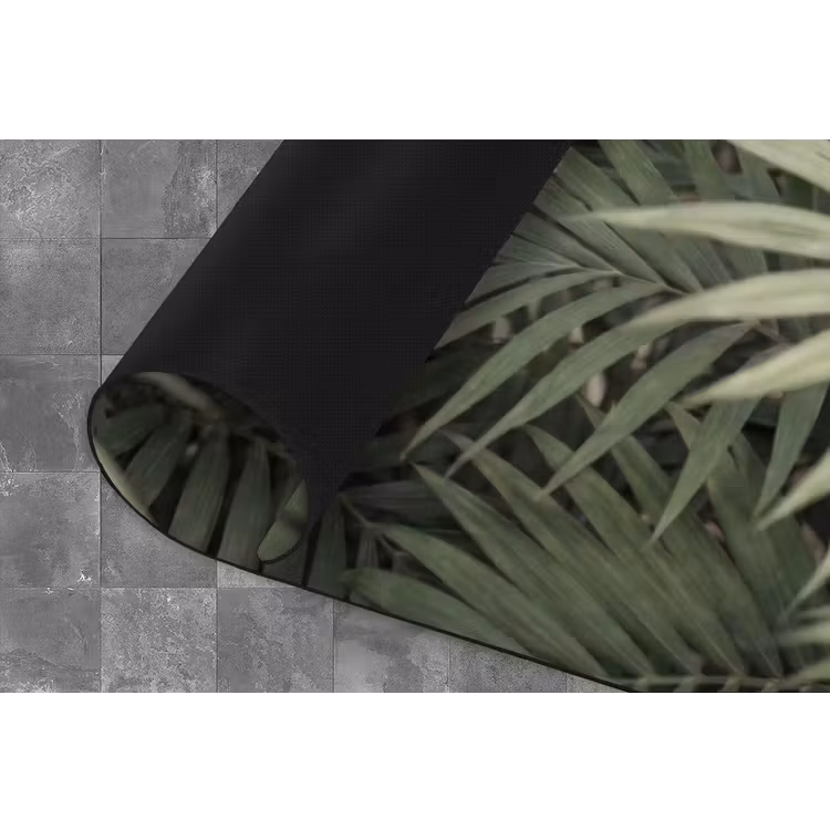 Plant - Palmbladeren - Natuur - Groen Keukenloper - keukenmat middel -closeup