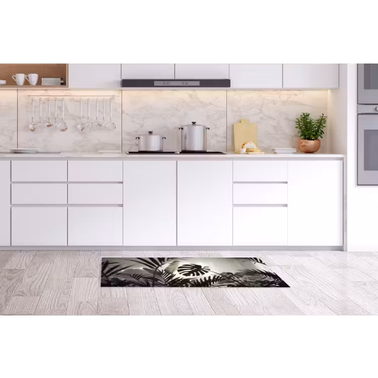 Planten - Bladeren - Natuur - Minimalistisch - Groen Keukenloper - keukenmat middel -sfeer3