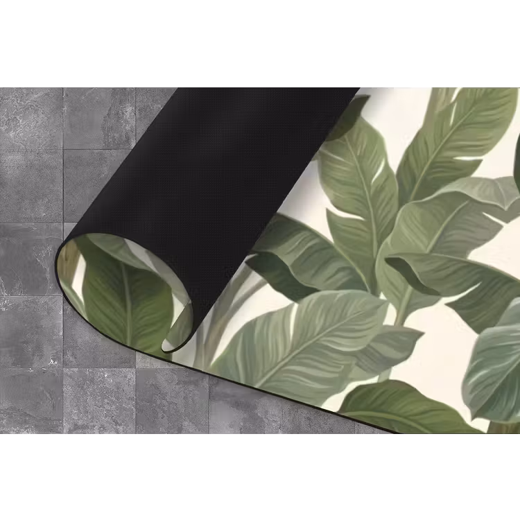 Planten - Bladeren - Tropisch - Groen Keukenloper - keukenmat middel -closeup