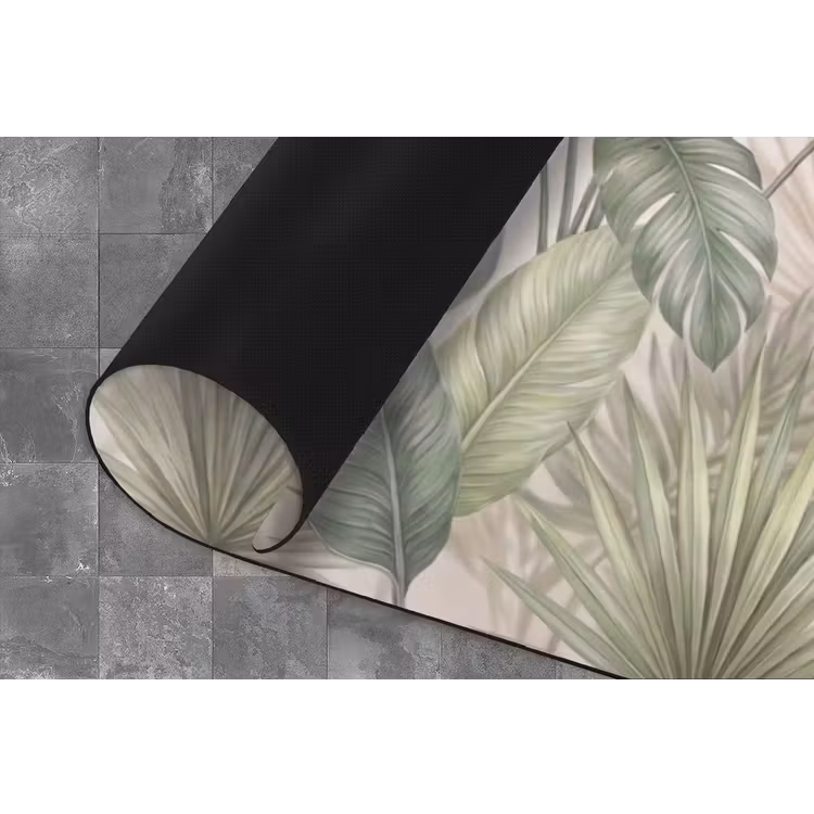 Planten - Tropisch - Bladeren - Groen - Natuur Keukenloper - keukenmat middel -closeup