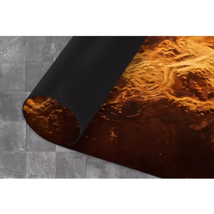 Küchenläufer - Planet – Weltraum – Orange - Planeet - Ruimte - Oranje Keukenloper - keukenmat middel