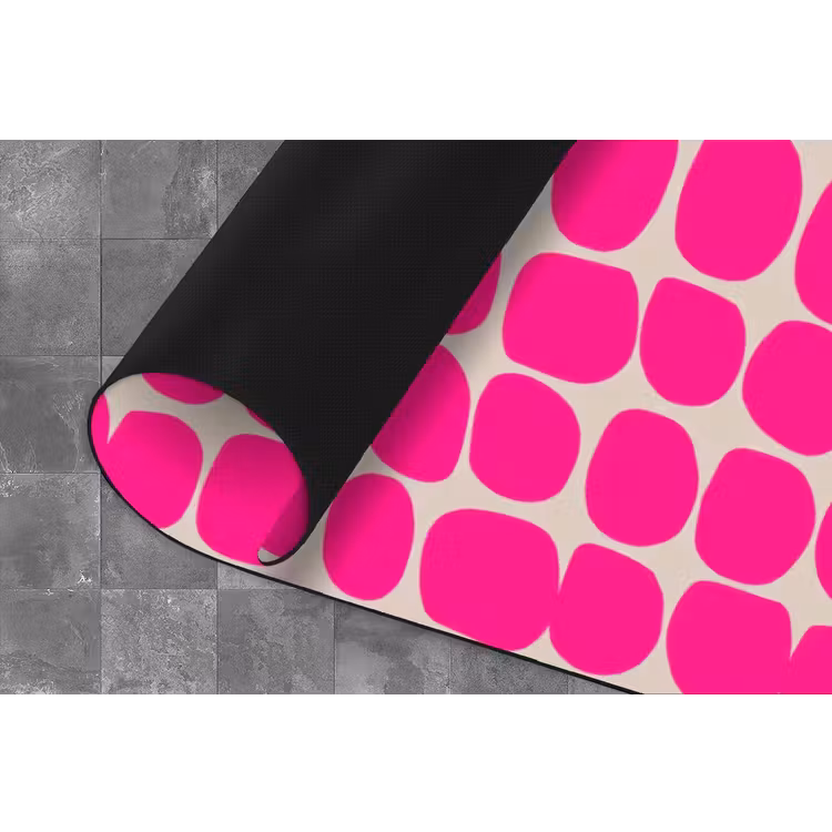 Stippen - Patroon - Roze Keukenloper - keukenmat middel 536 -closeup