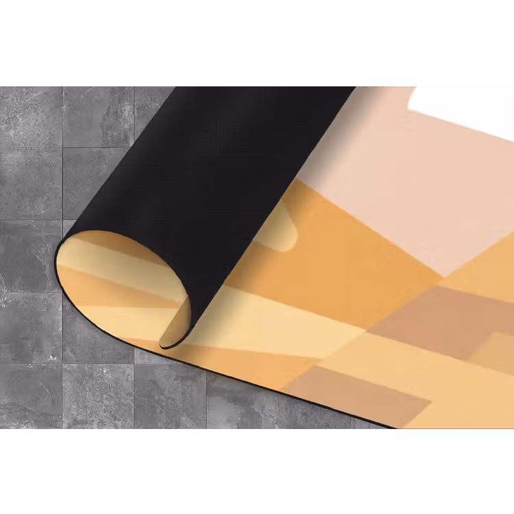Piramide - Zon - Woestijn - Modern - Oranje Keukenloper - keukenmat middel -closeup