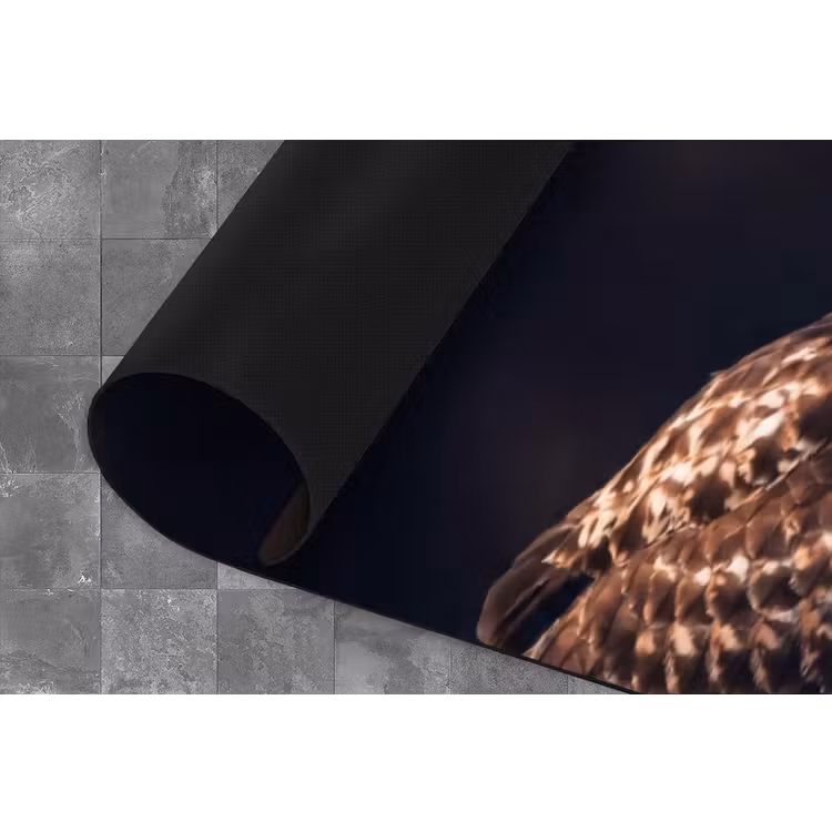Roofvogel - Buizerd - Bruin Keukenloper - keukenmat middel -closeup