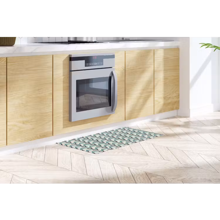 Retro - Modern - Groen Keukenloper - keukenmat middel 536 -sfeer2